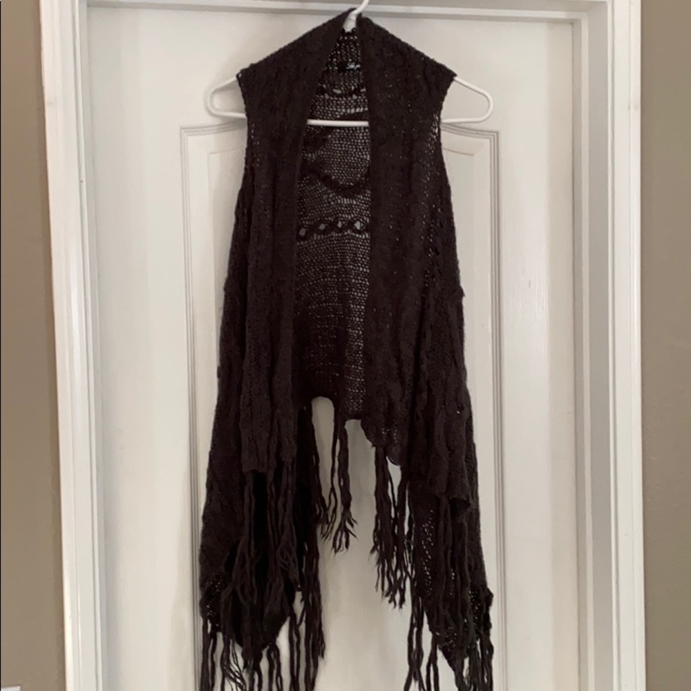 Used Fringed Knit Vest